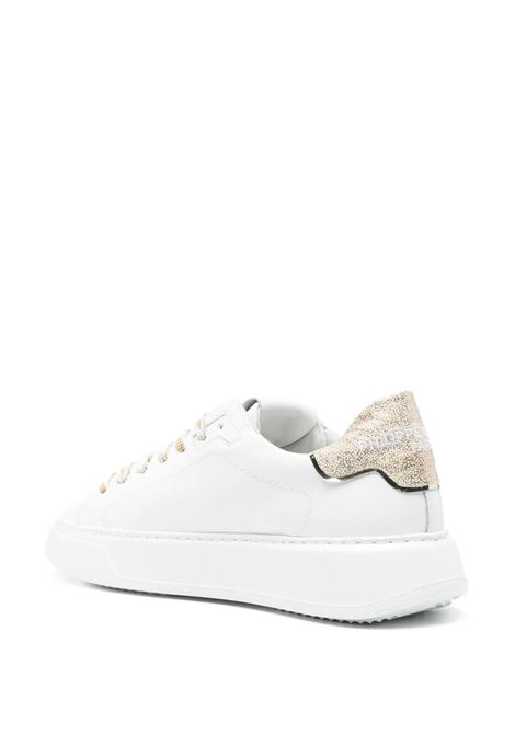 Sneakers Basse Temple - Bianco e Oro PHILIPPE MODEL | BTLDVG12